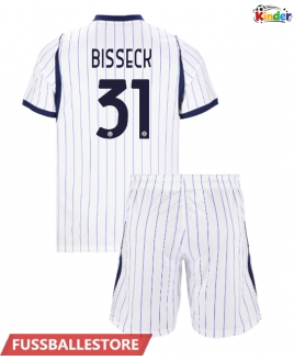 Günstige Inter Milan Yann Bisseck #31 Auswärts Trikotsatzt Kinder 2026-27 Kurzarm (+ Kurze Hosen)